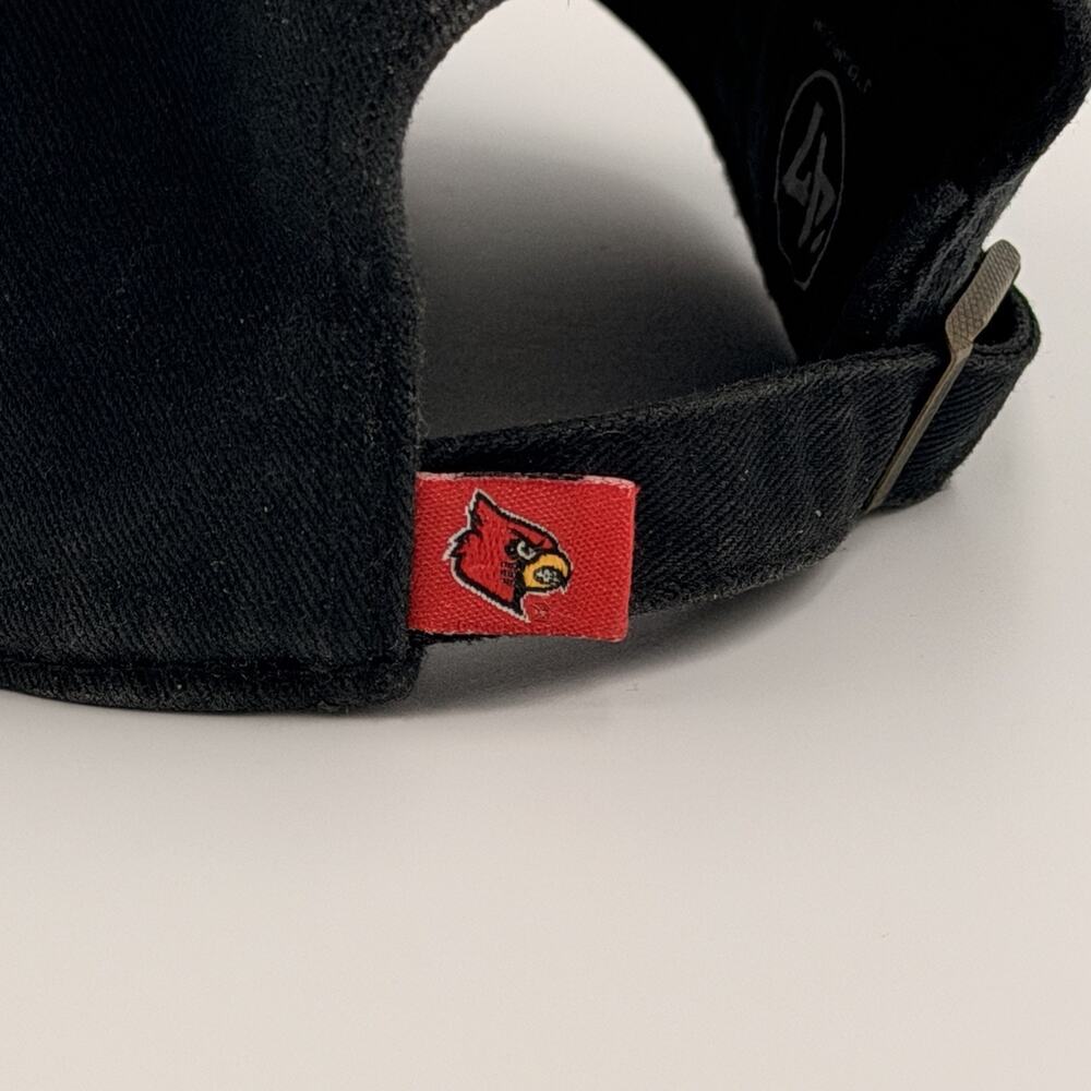 47 Brand University of Louisville Cardinals Adjustable Strapback Hat Black - Picture 4 of 7